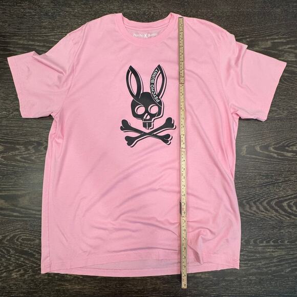 Psycho Bunny T-Shirt Size 9 3XL Pink Peru Logo Graphic Logo Pima Short Sleeve - Picture 12 of 16